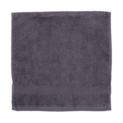 Towel City Luxury Face Towel Steel Grey (One Size)