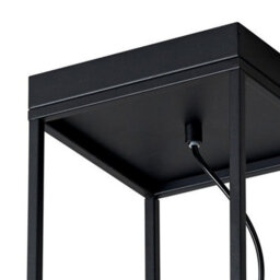 Luminosa Lighting Luminosa Desigual Small Tall Semi Flush, 1 Light E27, Matt Black - thumbnail 3