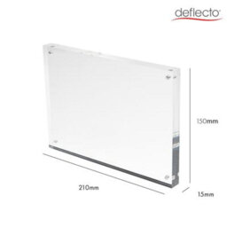 Deflecto Yearntree Deflecto 15mm A5 Magnetic Double Sided Acrylic Display Block Photo Frame, Clear, Transparent, Picture Display, (210 X 150 X 15mm) - thumbnail 4
