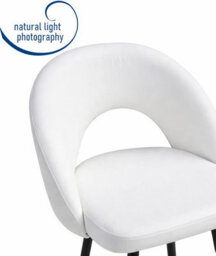 Aspect Furniture Set Of 2 Lincoln Swivel Barstool W Padded Seat And Black Base-Cream Linen - thumbnail 9