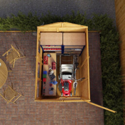 Waltons 7 X 5 Modular Shiplap Apex Outdoor Garden Storage Shed - thumbnail 3