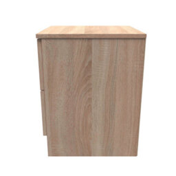 Stafford 2 Drawer Bedside Cabinet In Bardolino Oak (Ready Assembled) - thumbnail 2