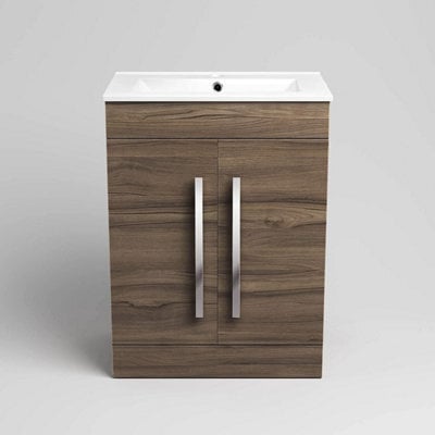 iBathUK Avon 2 Door Floorstanding Vanity Unit With Basin - 615mm X 815mm - 1 Tap Hole - image 1