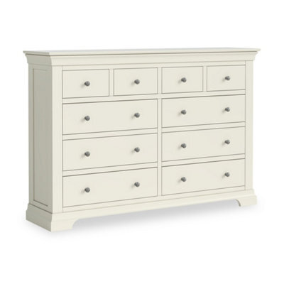 Colette Cream 4 Over 6 Chest Of Drawers Fully Assembled - By Roseland Furniture - image 1