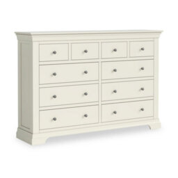 Colette Cream 4 Over 6 Chest Of Drawers Fully Assembled - By Roseland Furniture