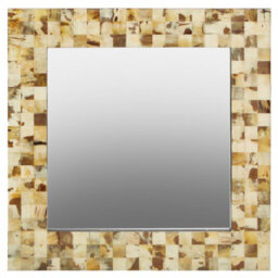 Orsina Cream Mother Of Pearl Wall Mirror - thumbnail 1