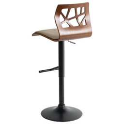 Beliani Set Of 2 Bar Chairs Petersburg Faux Leather Beige/ Black - thumbnail 9