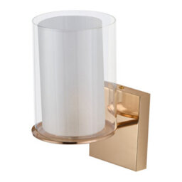 Thehotsale Modern Double-Layer Glass Cylinder Lampshade Gold Wall Light-G9 - thumbnail 5