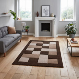 Think Rug Brooklyn Brk04 Brown Beige Rug-120Cm X 170Cm - thumbnail 2