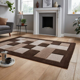 Think Rug Brooklyn Brk04 Brown Beige Rug-120Cm X 170Cm - thumbnail 3