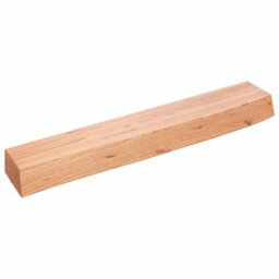 Berkfield Wall Shelf Light Brown 60X10X6 Cm Treated Solid Wood Oak - thumbnail 1