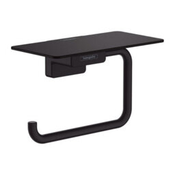 Hansgrohe Addstoris Toilet Roll Holder With Shelf Matt Black - 41772670