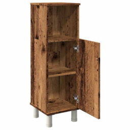Berkfield Durable Bathroom Cabinet Old Wood 30X30X95 Cm Engineered Wood - thumbnail 7