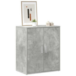Vidaxl Shoe Cabinet Concrete Grey 60X35X70 Cm Engineered Wood - thumbnail 4