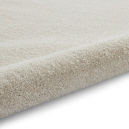 Cream Plain Shaggy Rug, 17mm Thick Stain-Resistant Rug, Modern Rug For Bedroom, Livingroom, & Diningroom-80Cm X 150Cm - thumbnail 6