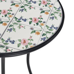 Beliani Bistro Table Collio 60 Cm 60 Cm Metal Black - thumbnail 7