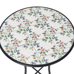 Beliani Bistro Table Collio 60 Cm 60 Cm Metal Black - thumbnail 6
