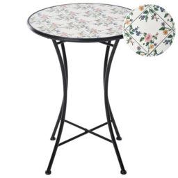 Beliani Bistro Table Collio 60 Cm 60 Cm Metal Black - thumbnail 1