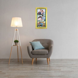AK Frames 16X8 Gold Modern Multi Photo Frame With Emerald Mount - Holds 3 Apertures (3X) 7X5 Photos - thumbnail 3