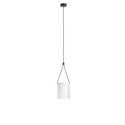 Luminosa Lighting Luminosa Attic Decorative Hanging Ceiling Pendant Matt White Matt Black 1X E27 / 250Cm