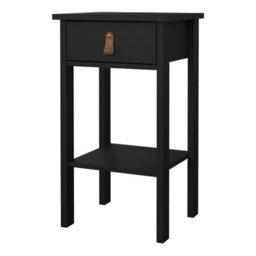 Furniture To Go Barcelona Bedside Table With 1 Drawer In Matt Black - thumbnail 4