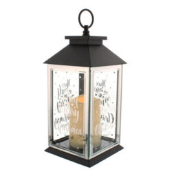 Christmas Lantern With Battery Operated Candle - Have Yourself A Merry Christmas - thumbnail 2