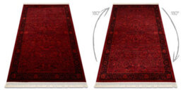 RugsX Orient 5125 Carpet Burgundy Black Frame, Classic, Ornament, With Fringes 180X270 Cm - thumbnail 3
