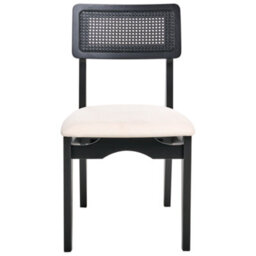 Beliani Set Of 2 Dining Chairs Rubonia Wood Black - thumbnail 5