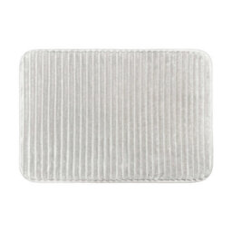 Allure Bath Fashions Memory Foam Bath Mat Non Slip 40 X 60Cm - Light Grey - thumbnail 1