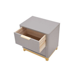 Cabinet Bits Molino 2 Drawer Grey Bedside Table - thumbnail 5