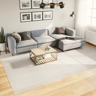 Berkfield Rug Iza Short Pile Scandinavian Look Cream 240X340 Cm - image 1