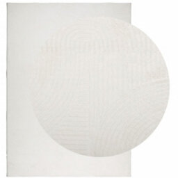 Berkfield Rug Iza Short Pile Scandinavian Look Cream 240X340 Cm - thumbnail 3