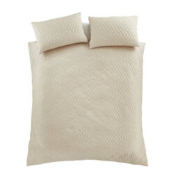 Catherine Lansfield Jacob Geo Soft Touch Single Duvet Cover Set With Pillowcase Natural - thumbnail 5