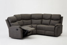 Home Detail Selby 5 Seater Corner L-Shaped Manual Recliner Sofa Grey Faux Leather - thumbnail 5