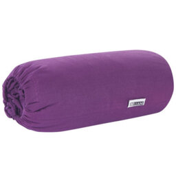 Beliani Fitted Sheet Janbu Cotton 180 X 200 Cm Purple - thumbnail 6