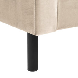 Beliani Bed Velvet Villette 180 X 200 Cm (Eu Super King) Beige - thumbnail 9