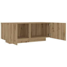 Berkfield Bedside Cabinet Artisan Oak 100X35X40 Cm Engineered Wood - thumbnail 7