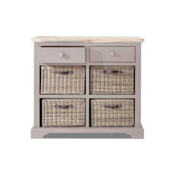 Statement Furniture Florence Sideboard With 2 Drawers And Removable Storage Baskets - Truffle - thumbnail 2