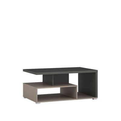 Arte Stylish Serio Coffee Table 100Cm - Congo, Anthracite & Black: Modern Centerpiece For Contemporary Living Spaces - image 1
