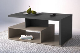 Arte Stylish Serio Coffee Table 100Cm - Congo, Anthracite & Black: Modern Centerpiece For Contemporary Living Spaces - thumbnail 2