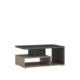 Arte Stylish Serio Coffee Table 100Cm - Congo, Anthracite & Black: Modern Centerpiece For Contemporary Living Spaces - thumbnail 1