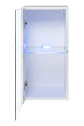 Arte Switch Xxii White Gloss Wall Entertainment Unit For Tvs Up To 60 Inch - Bright Minimalist Design With Led Display Cabinets - thumbnail 3
