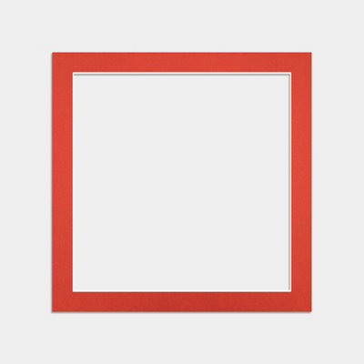 Ak Frames 12X12 Poppy Red Picture Mounts To Fit 10X10 Aperture Size - Mount Board Only (No Frame Included) - image 1
