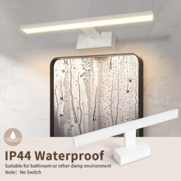 Aigostar 40Cm Led Bathroom Mirror Light, 8W Wall Light With Ip44 4000K Neutral White Frosted - thumbnail 5