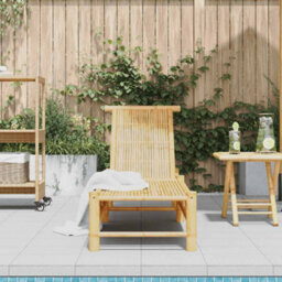 Berkfield Sun Lounger 55X199X30 Cm Bamboo - thumbnail 3