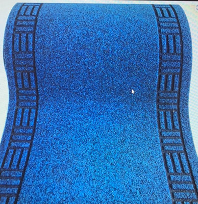 eXtreme Carpet Runner For Hallways, Kitchen, And Living Room. Primavera Blue 66Cm Wide X 2M Long