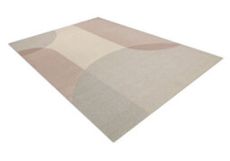RugsX Flux 461.7.ae200 Wool Carpet Osta - Geometric, Structural, Loft Beige Pink 240X340 Cm - thumbnail 3