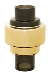 Orsina Cayden Small Smoked Black And Gold Vase - thumbnail 2