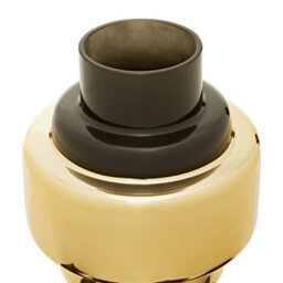 Orsina Cayden Small Smoked Black And Gold Vase - thumbnail 5