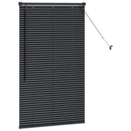 Walplus Window Blind With Curtains Manual Black Aluminium - thumbnail 5